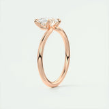 Solitaire Bezel Engagement Ring Featuring 1.91 CT Oval Moissanite 20