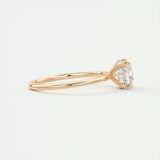 Hidden Halo Engagement Ring Featuring 2.15 CT Cushion Moissanite 16