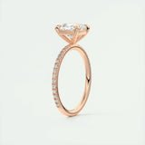 Pave Engagement Ring Featuring 2.15 CT Cushion Moissanite 20