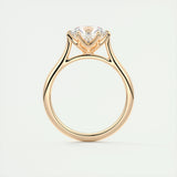Solitaire Engagement Ring Featuring 1.35 CT Round Moissanite 20
