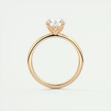 Solitaire Engagement Ring Featuring 1.35 CT Round Moissanite 21