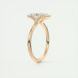 Solitaire Bezel Engagement Ring Featuring 2.10 CT Radiant Moissanite 20