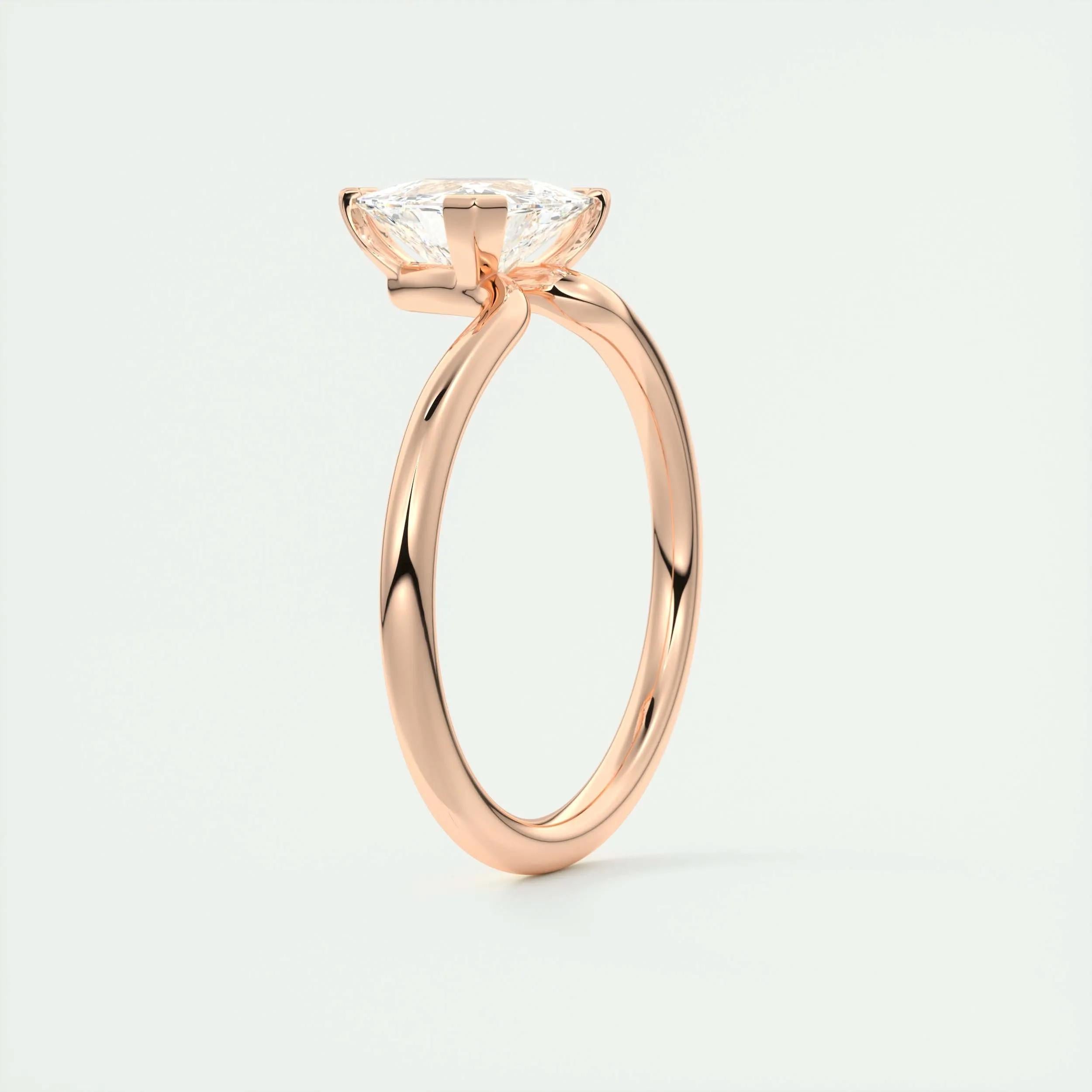 Solitaire Bezel Engagement Ring Featuring 1.44 CT Trillion Moissanite 20
