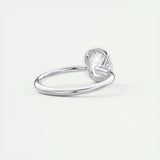 Solitaire Bezel Engagement Ring Featuring 2.0 CT Round Moissanite 3