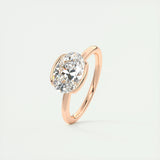 Solitaire Engagement Ring Featuring 1.91 CT Oval Moissanite 19