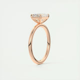 Solitaire Engagement Ring Featuring 1.91 CT Emerald Moissanite 20