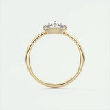 Solitaire Engagement Ring Featuring 1.19 CT Round Moissanite 14