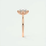 Solitaire Engagement Ring Featuring 1.35 CT Round Moissanite 21