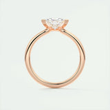 Solitaire Bezel Engagement Ring Featuring 1.44 CT Trillion Moissanite 21