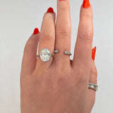 Solitaire Bezel Engagement Ring Featuring 1.91 CT Oval Moissanite 23