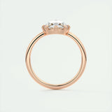 Solitaire Engagement Ring Featuring 1.35 CT Round Moissanite 22