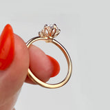 Solitaire Engagement Ring Featuring 1.91 CT Oval Moissanite 24