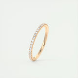 Full Eternity Wedding Band Featuring 0.36 TCW Round Moissanite 10