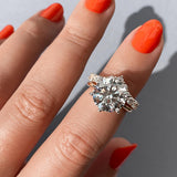 Solitaire Bezel Engagement Ring Featuring 1.35 CT Round Moissanite 23