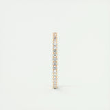 Full Eternity Wedding Band Featuring 0.36 TCW Round Moissanite 12