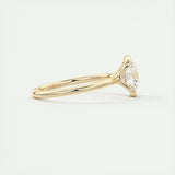 Solitaire Bezel Engagement Ring Featuring 2.0 CT Round Moissanite 9