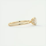 Solitaire Engagement Ring Featuring 1.35 CT Round Moissanite 9