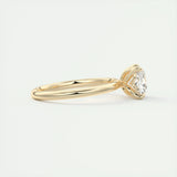 Solitaire Engagement Ring Featuring 1.49 CT Cushion Moissanite 9
