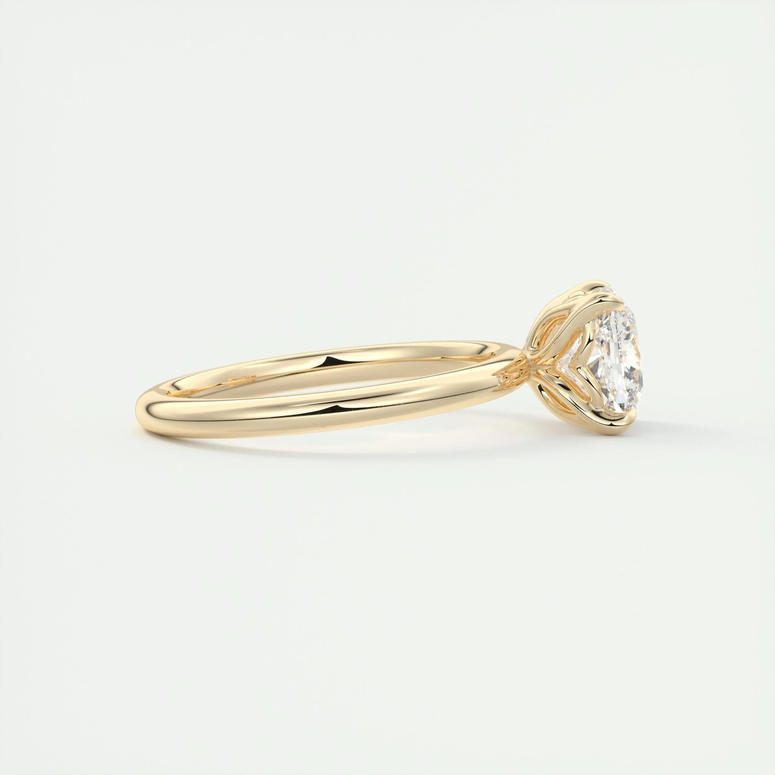 Solitaire Engagement Ring Featuring 1.49 CT Cushion Moissanite 9