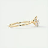 Hidden Halo Engagement Ring Featuring 1.91 CT Oval Moissanite 8