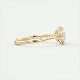 Solitaire Engagement Ring Featuring 1.35 CT Round Moissanite 9