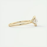 Solitaire Engagement Ring Featuring 1.91 CT Oval Moissanite 9