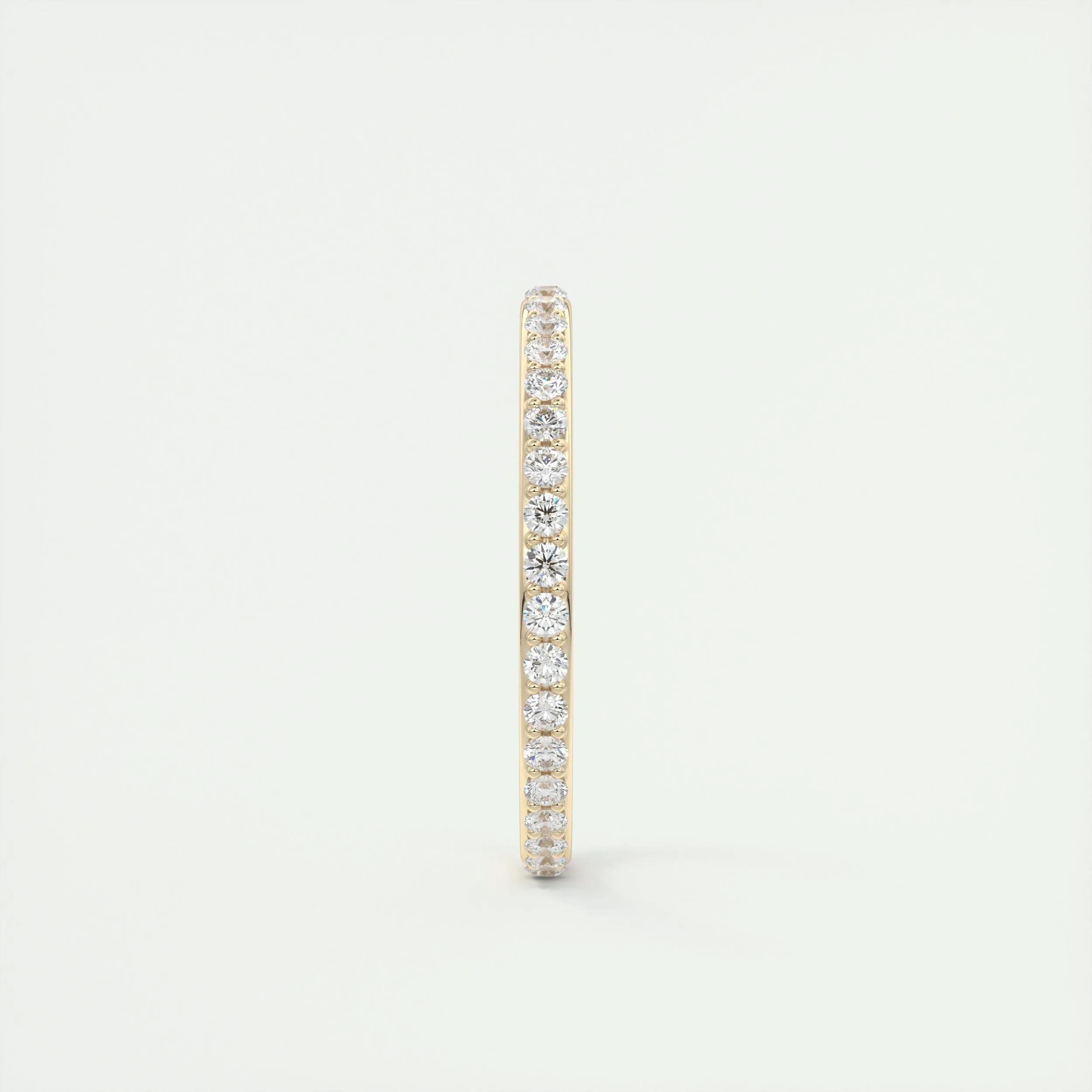 Full Eternity Wedding Band Featuring 0.74 TCW Round Moissanite 10