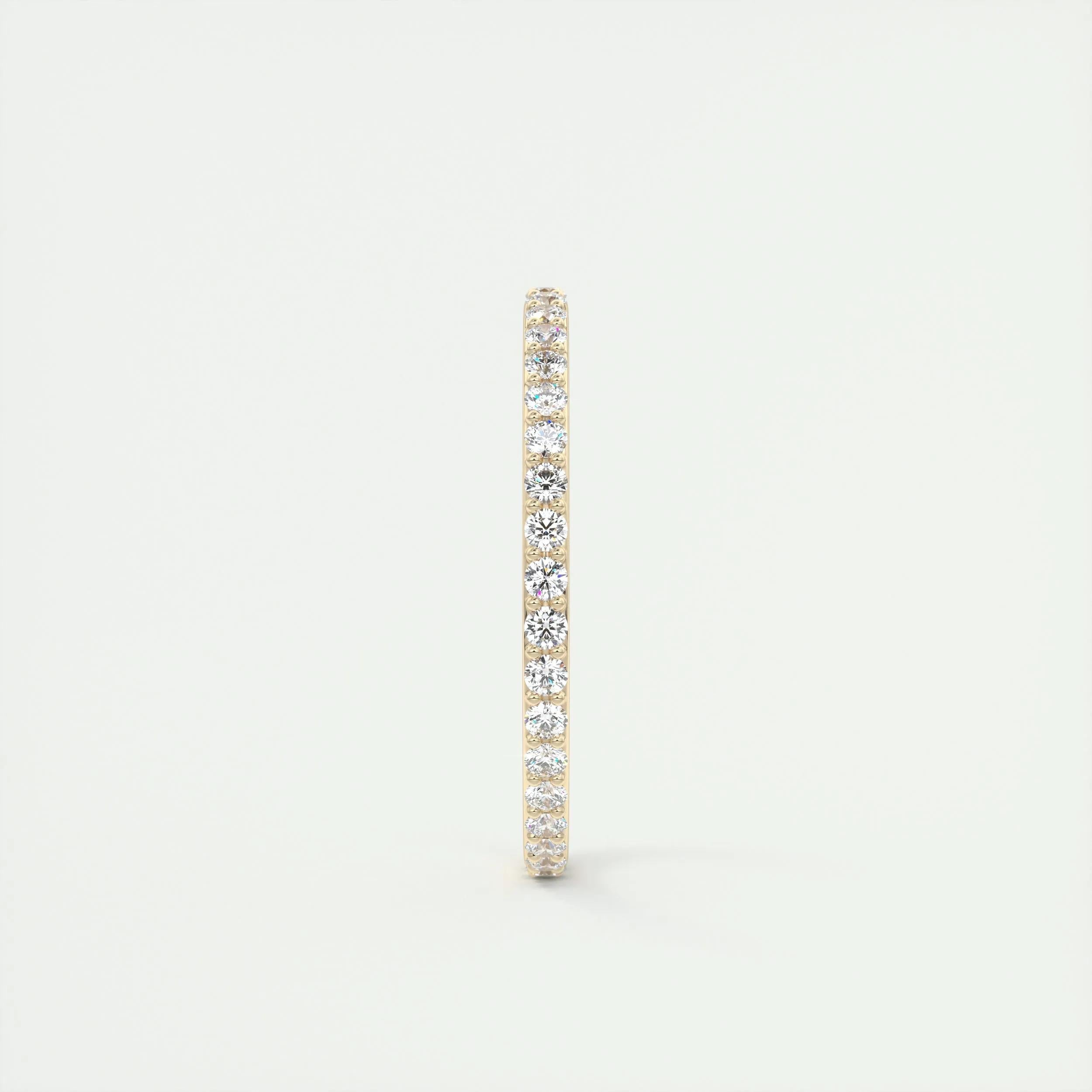 Full Eternity Wedding Band Featuring 0.37 TCW Round Moissanite 9