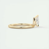 Solitaire Bezel Engagement Ring Featuring 1.44 CT Trillion Moissanite 9