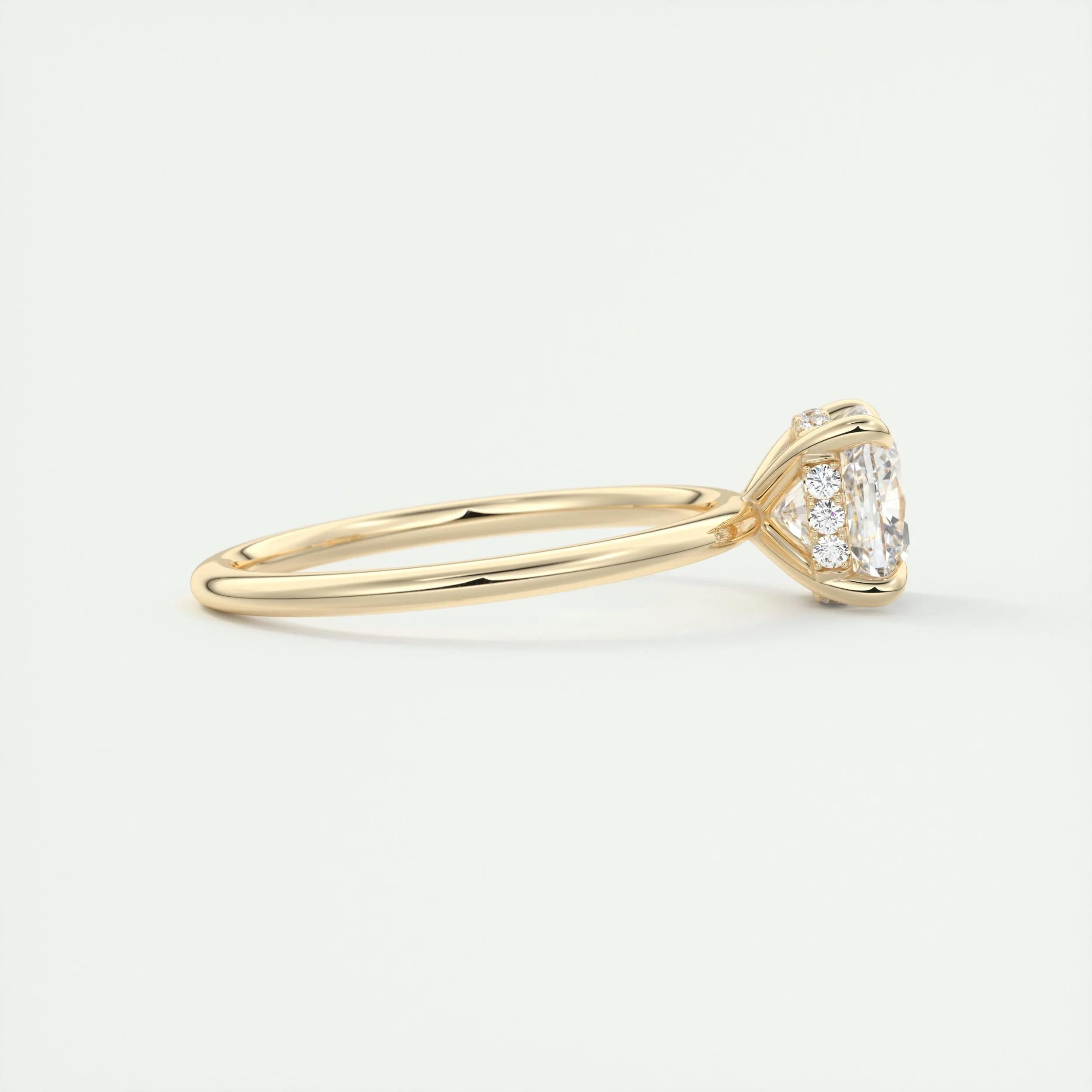 Hidden Halo Engagement Ring Featuring 2.15 CT Cushion Moissanite 9
