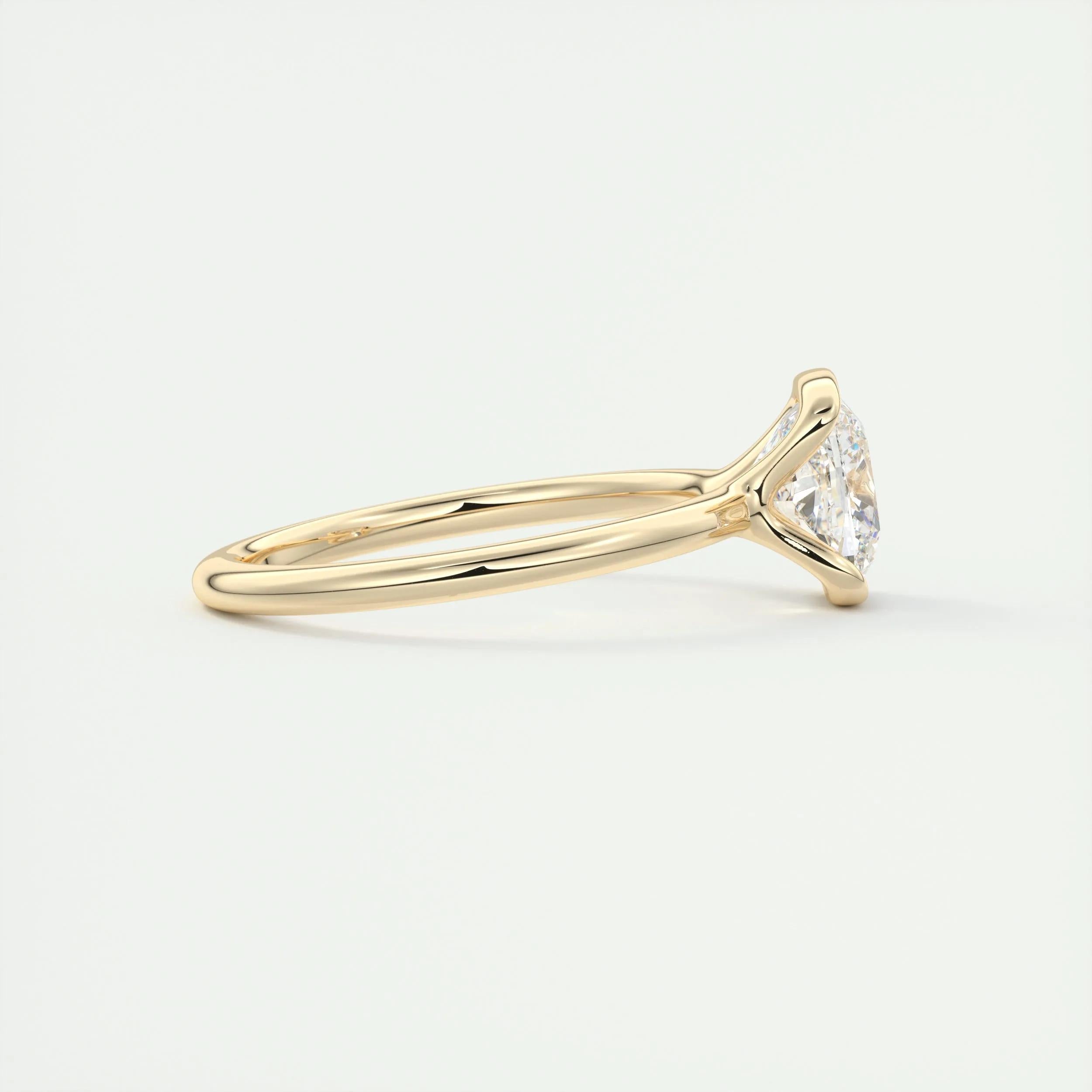 Solitaire Bezel Engagement Ring Featuring 2.15 CT Cushion Moissanite 10