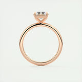 Solitaire Engagement Ring Featuring 1.91 CT Emerald Moissanite 22