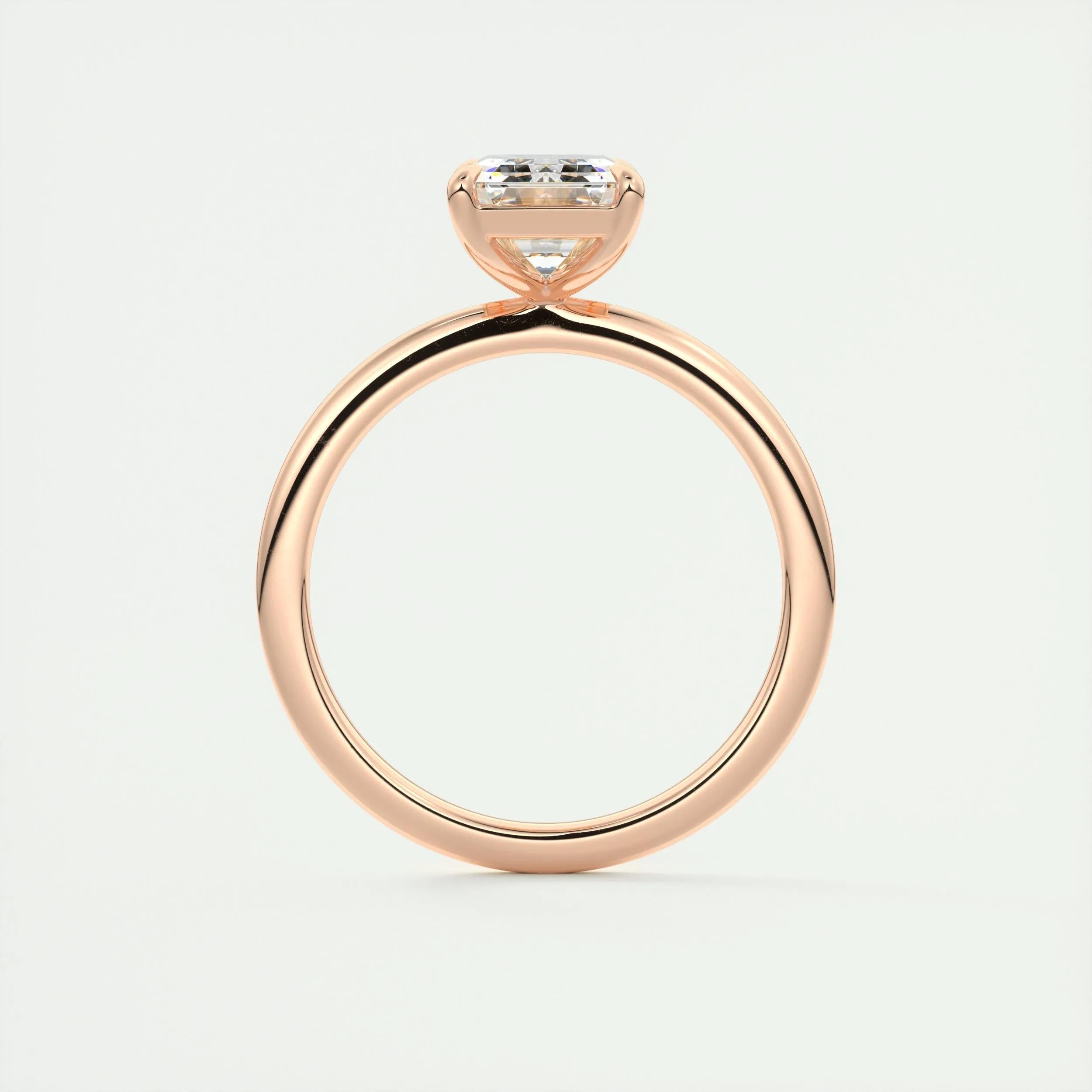 Solitaire Engagement Ring Featuring 1.91 CT Emerald Moissanite 22