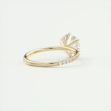 Pave Engagement Ring Featuring 2.0 CT Round Moissanite 10