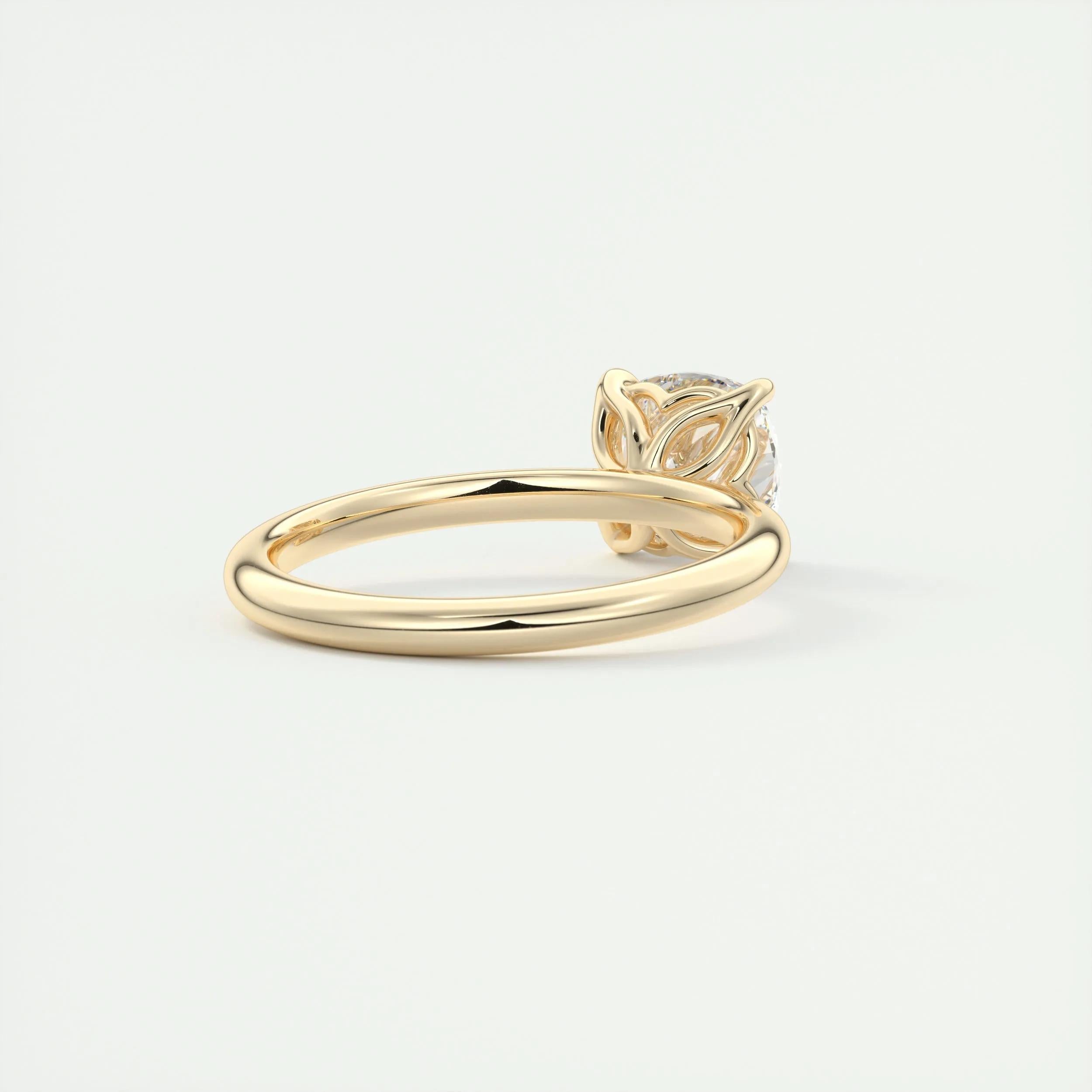 Solitaire Engagement Ring Featuring 1.49 CT Cushion Moissanite 10