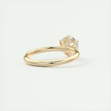 Solitaire Bezel Engagement Ring Featuring 1.35 CT Round Moissanite 10