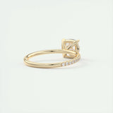 Pave Engagement Ring Featuring 2.15 CT Cushion Moissanite 10