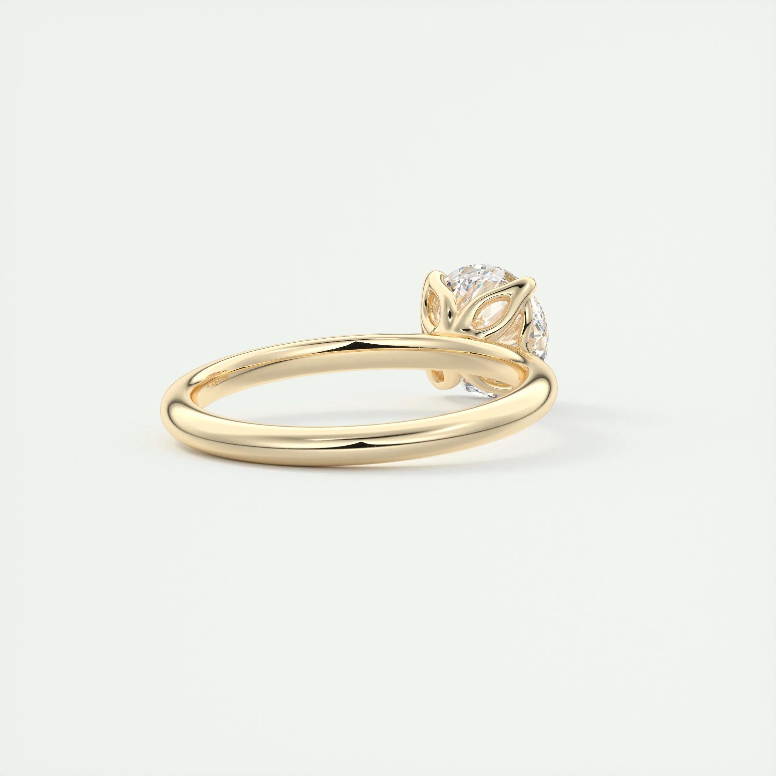 Solitaire Engagement Ring Featuring 1.35 CT Round Moissanite 14