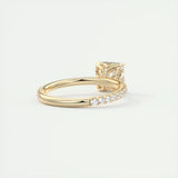 Pave Engagement Ring Featuring 2.03 CT Asscher Moissanite 10