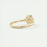 Solitaire Engagement Ring Featuring 1.35 CT Round Moissanite 10