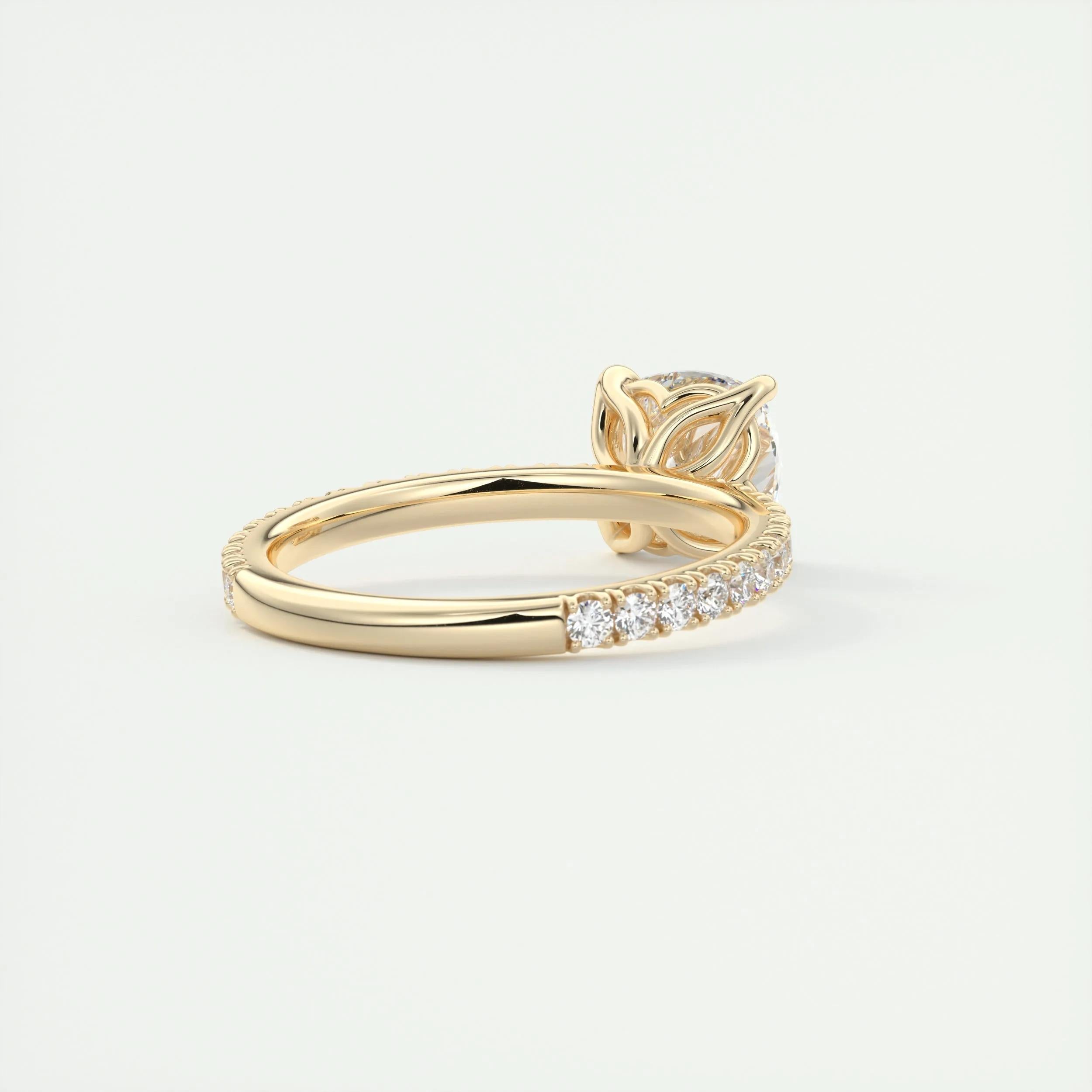 Pave Engagement Ring Featuring 2.15 CT Cushion Moissanite 10