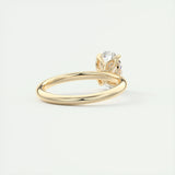 Solitaire Engagement Ring Featuring 1.91 CT Oval Moissanite 11