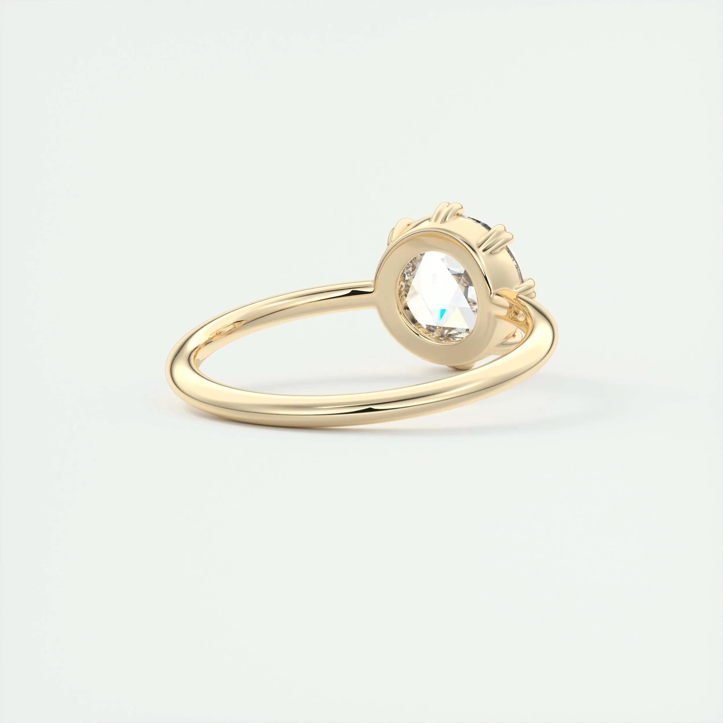 Solitaire Engagement Ring Featuring 1.35 CT Round Moissanite 10