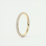 Full Eternity Wedding Band Featuring 0.74 TCW Round Moissanite 9
