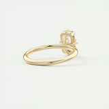 Solitaire Engagement Ring Featuring 1.91 CT Emerald Moissanite 10