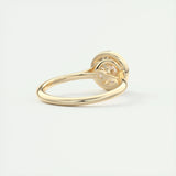 Solitaire Bezel Engagement Ring Featuring 2.0 CT Round Moissanite 9