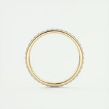 Full Eternity Wedding Band Featuring 0.74 TCW Round Moissanite 11