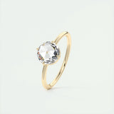 Solitaire Engagement Ring Featuring 1.19 CT Round Moissanite 18