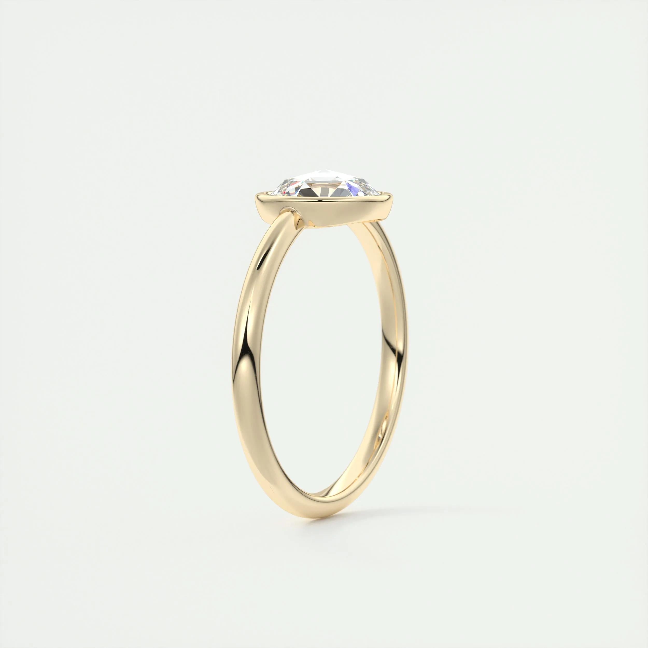 Solitaire Engagement Ring Featuring 1.19 CT Round Moissanite 11