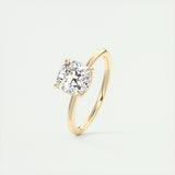Hidden Halo Engagement Ring Featuring 2.15 CT Cushion Moissanite 11